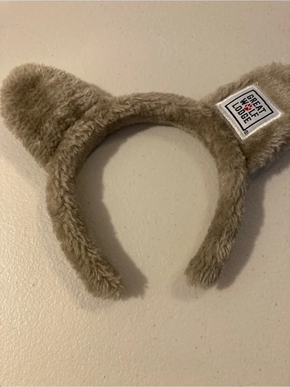 Great Wolf Lodge Gray Plush Wolf Ears Headband, One Size Kids Unisex